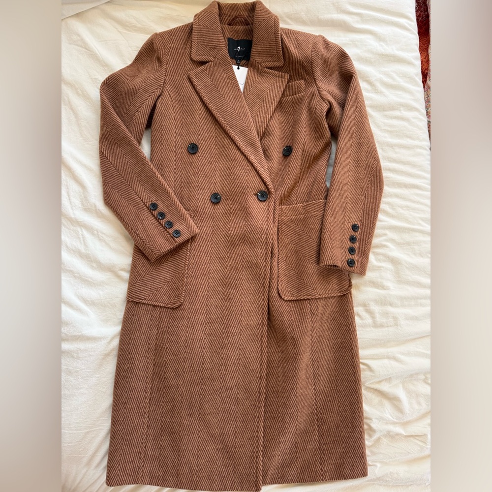 NWT 7 for all mankind long coat